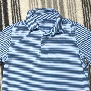 Vineyard Vines Blue and White performance Polo Shirt
